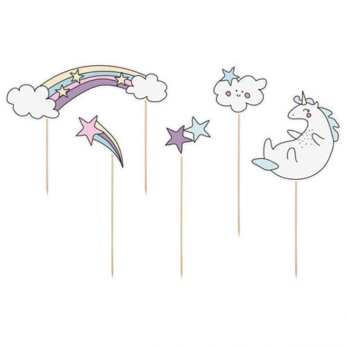 PartyDeco CakeTopper Set - Einhorn – Bild 1
