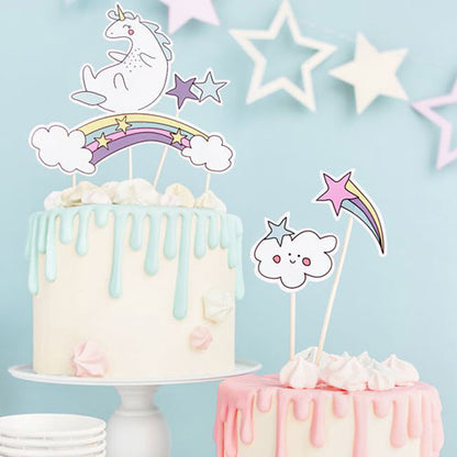 PartyDeco CakeTopper Set - Einhorn – Bild 2