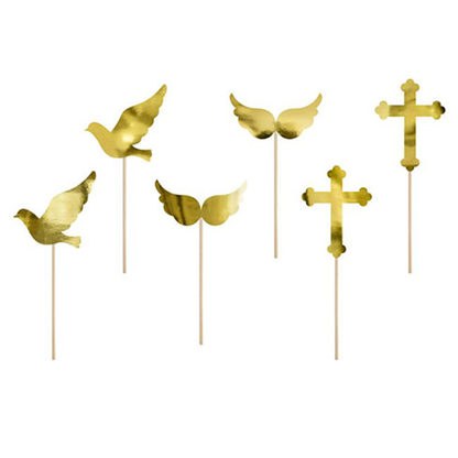 PartyDeco CupcakeTopper Set Kommunion – Bild 2