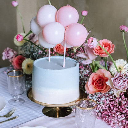 PartyDeco Ballon-Cake Topper Kit - Rosa – Bild 2