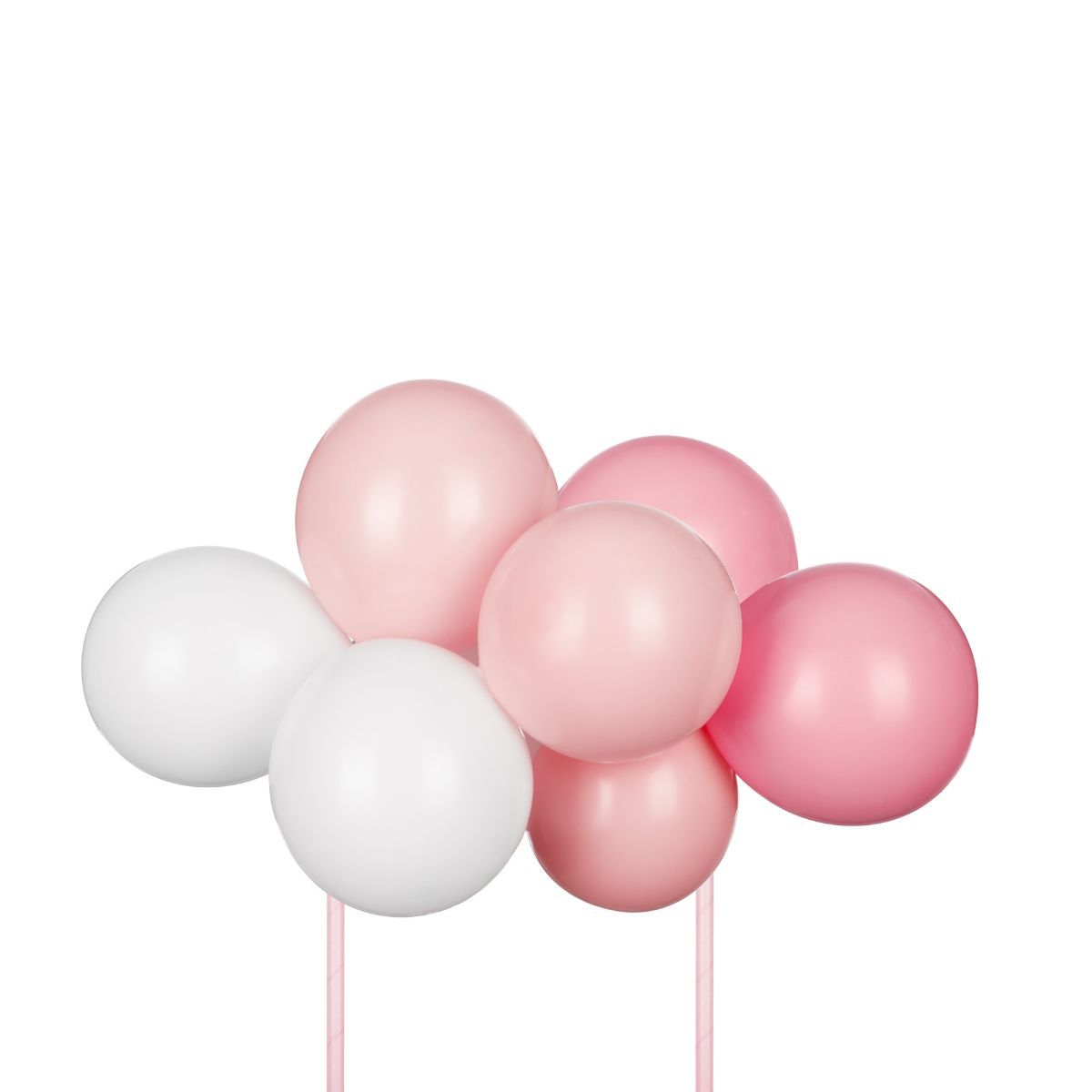 PartyDeco Ballon-Cake Topper Kit - Rosa – Bild 1
