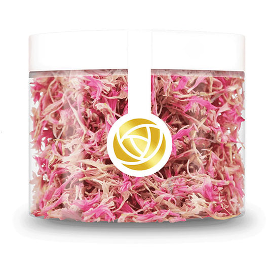 Kornblumenblüten rosa in dose