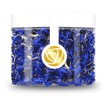 Rosie Rose Kornblumenblüten blau in der dose