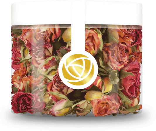 Rosie Rose getrocknete Rosenblüten sunset mix orange in dose
