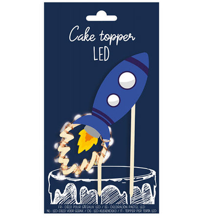 Cake Topper LED Rakete – Bild 1