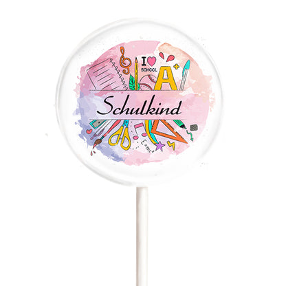 MotivLolli Schulkind zur Einschulung Rosa
