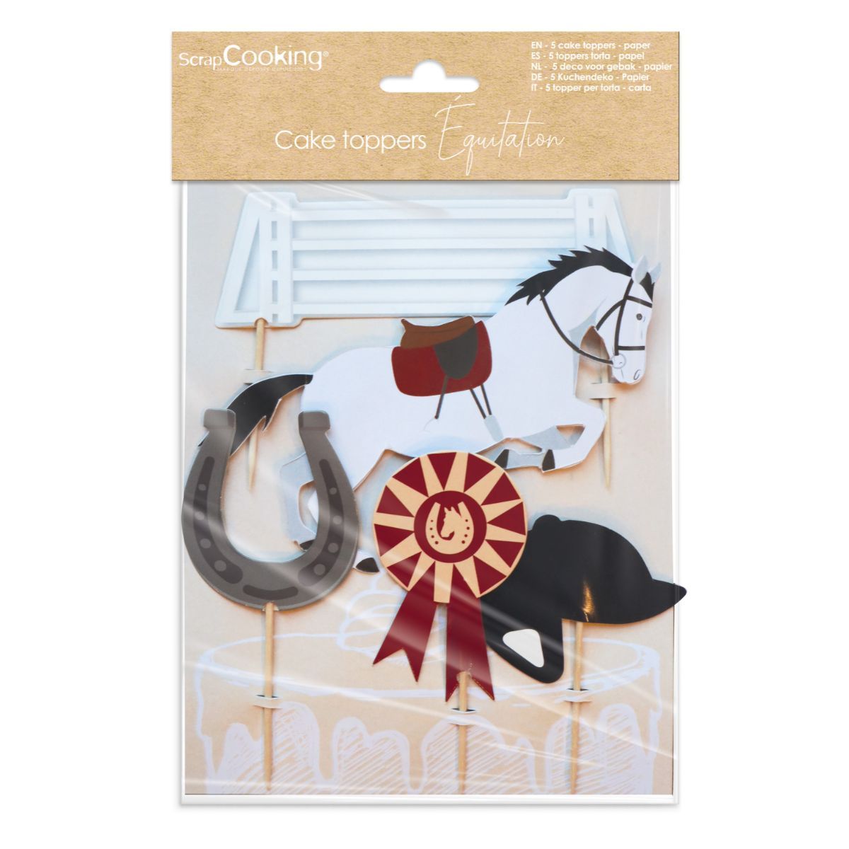 Scrapcooking Cakes Accessories Horse Sports Pferdesport Packung