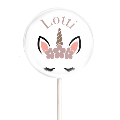 MotivLolli Sweet Face Einhorn mit Namen