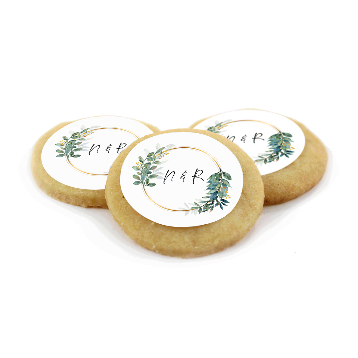 MotivCookie Eucalyptus mit Initialen