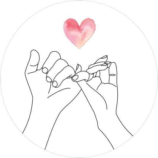 Tortenbild Liebe - Holding Fingers