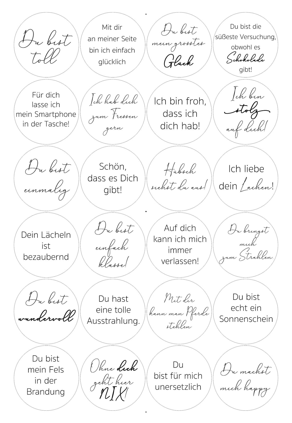 Bedruckte Oblaten Komplimente – Bild 1