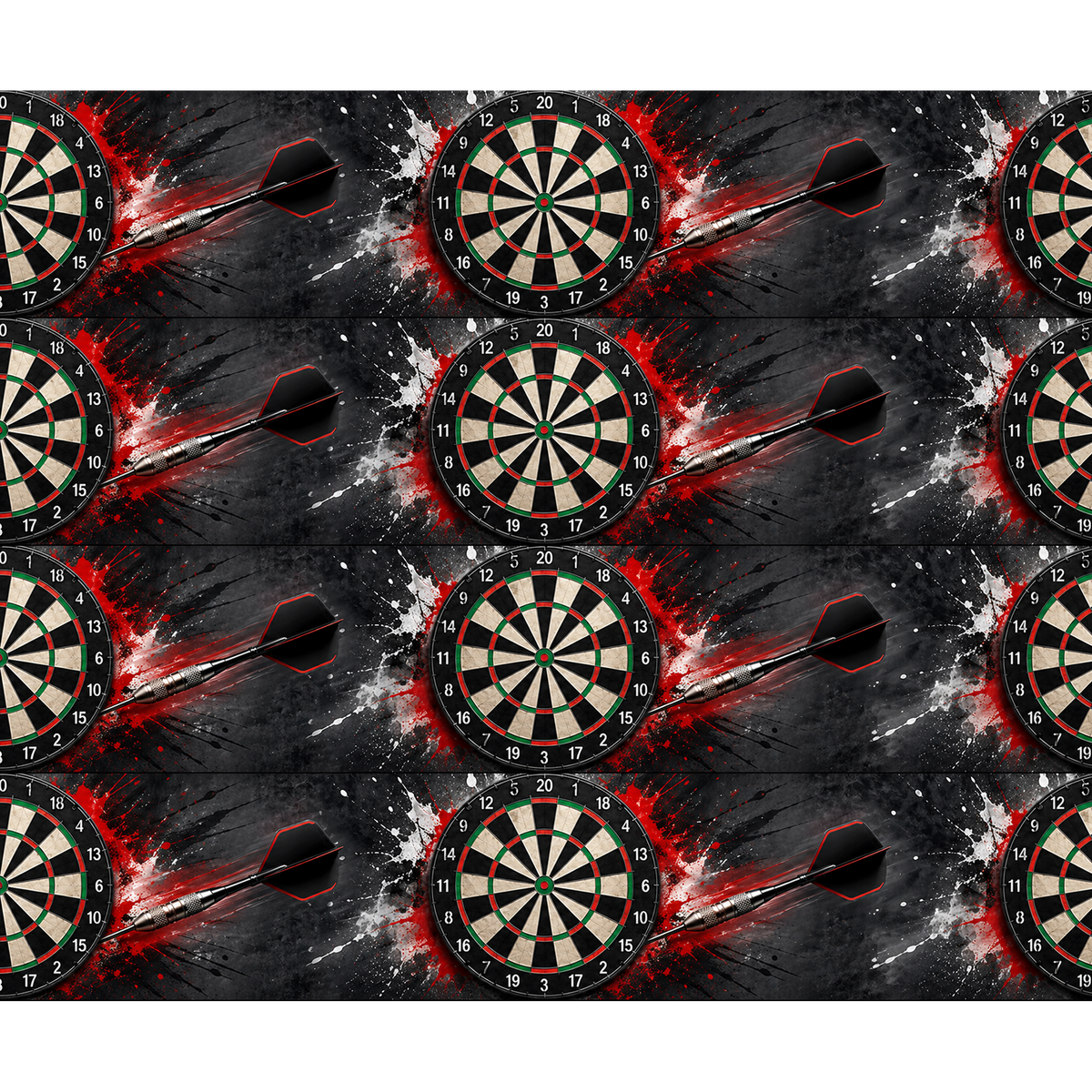 Tortenband Dart Rot essbar - 4 Stück á 24cm x 5cm