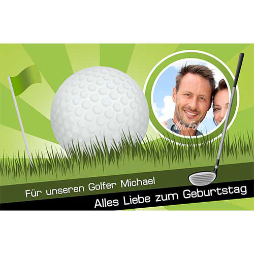 Tortenbild Golf Rechteckig