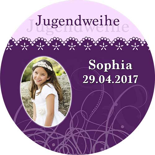 Tortenbild Jugendweihe Motiv Beere Rund