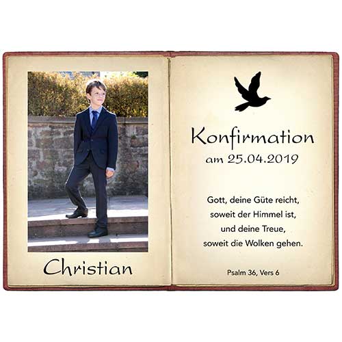 Tortenbild Kommunion - Konfirmation Buchbild 2
