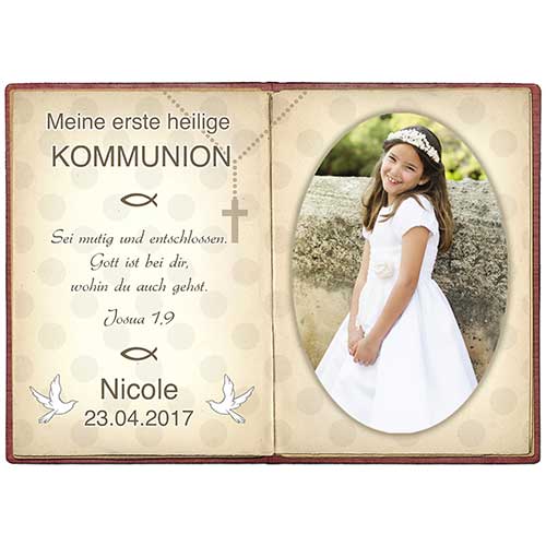 Tortenbild Kommunion - Konfirmation Buchbild 3