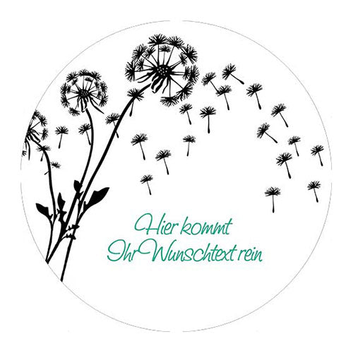 Tortenbild Pusteblume Rund