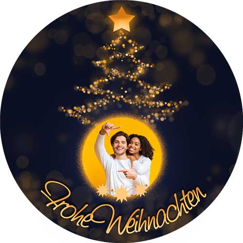 Tortenbild Weihnachten Motiv 2 Rund