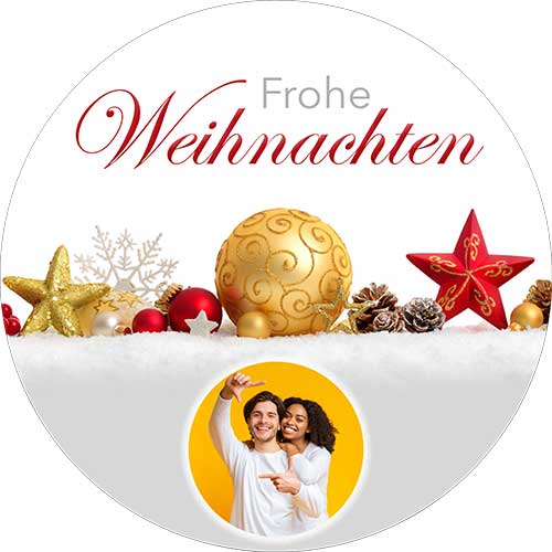 Tortenbild Weihnachten Motiv 3 Rund