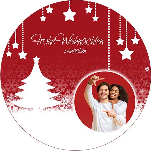 Tortenbild Weihnachten Motiv 4 Rund