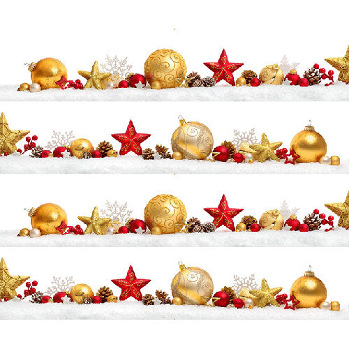 Tortenband Weihnachten 2 essbar - 4 Stück á 24cm x 5cm – Bild 2