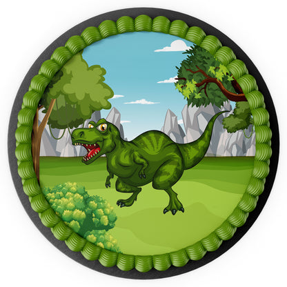 Tortenbild T-Rex Rund – Bild 2