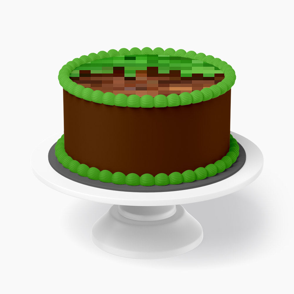 Tortenbild Pixel Gras – Bild 3