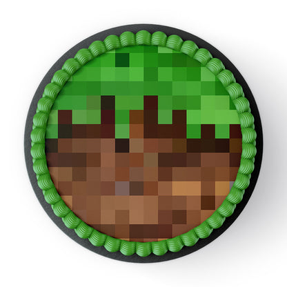Tortenbild Pixel Gras – Bild 2