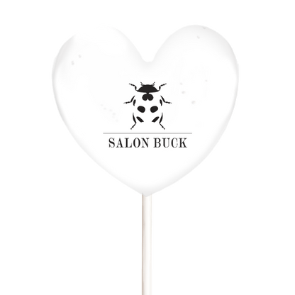 Herz Logololli – Lolli mit individuellem Firmenlogo - 4,5cm – Bild 1