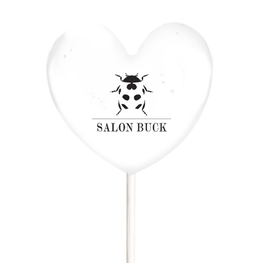 Herz Logololli – Lolli mit individuellem Firmenlogo - 4,5cm – Bild 1