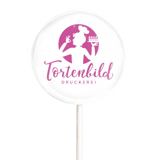 Logololli – Lolli mit individuellem Firmenlogo - 3,3cm – Bild 1