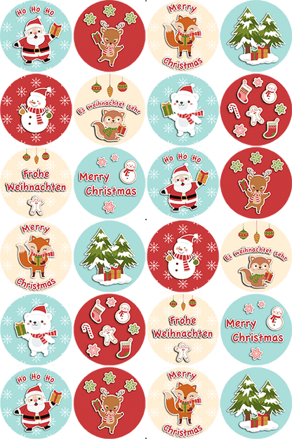 Oblaten mit Motiv Weihnachten Cute – Bild 1