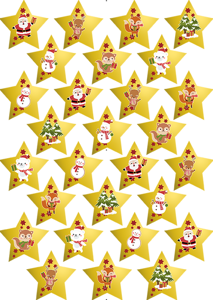 Oblaten Sterne Weihnachten – Bild 1