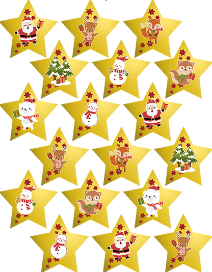 Oblaten Sterne Weihnachten – Bild 2
