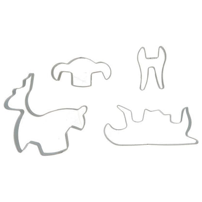 Cookie Cutter Ausstecher Weihnachtsschlitten 4 Teile