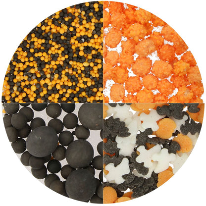 Wilton 4-in-1 Sprinkle Mix Haunted Halloween Ansicht der Streusel