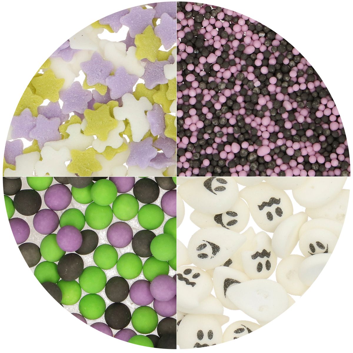 Wilton 4-in-1 Sprinkle Mix Spooky Halloween Streuselansicht