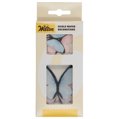 Wilton essbare Oblatendekorationen Schmetterlinge Pastel Packung