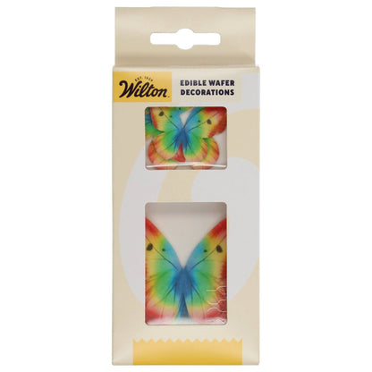 Wilton essbare Oblatendekorationen Schmetterlinge Regenbogen Packung
