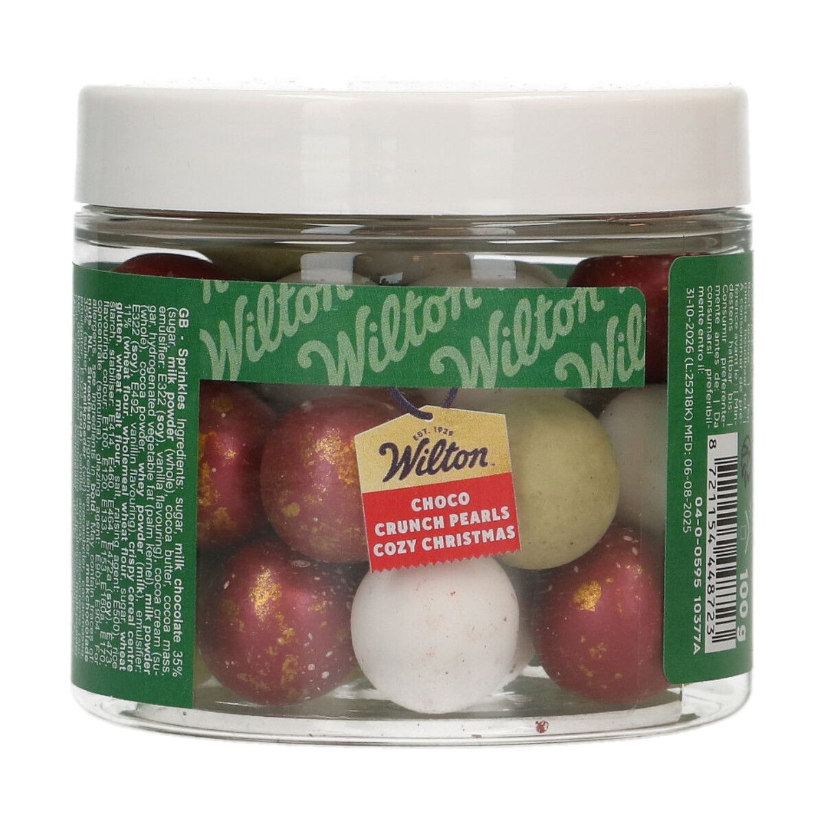 Wilton Choco Crunch Pearls Cozy Christmas 100 g