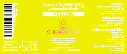 YELLOW Lebensmitteltinte 100ml – Bild 4