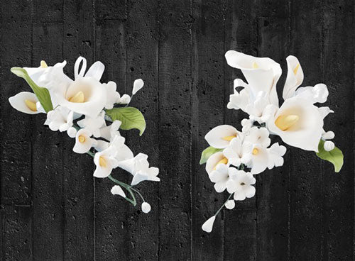 Zucker-Blumenbouquet Calla Weiß – Bild 1