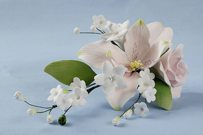 Zucker-Blumenbouquet - Rose & Lilie – Bild 2
