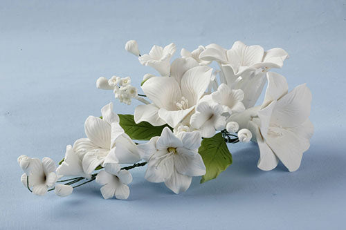 Zucker-Blumenbouquet Lilien Weiß – Bild 2
