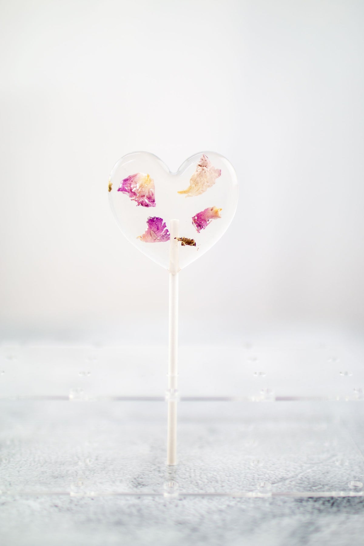 Blütenlolli Herz Lovestory in Halter