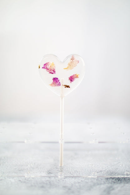 Blütenlolli Herz Lovestory in Halter