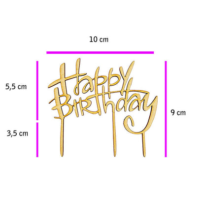 CakeTopper - Happy Birthday klein – Bild 2