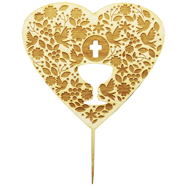 CakeTopper - Herz mit Kelch – Bild 1