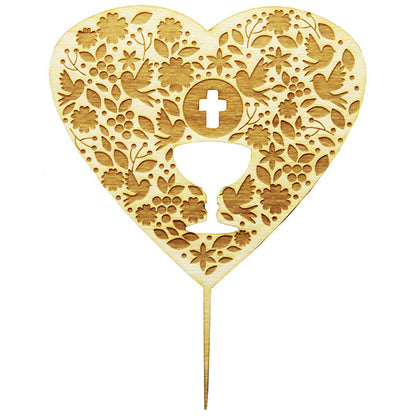CakeTopper - Herz mit Kelch – Bild 1
