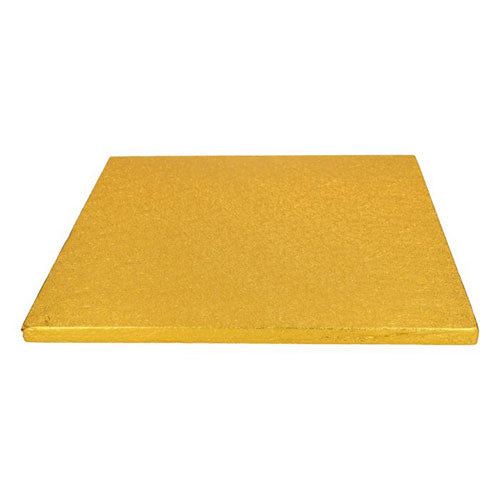 Tortenplatte quadratisch gold